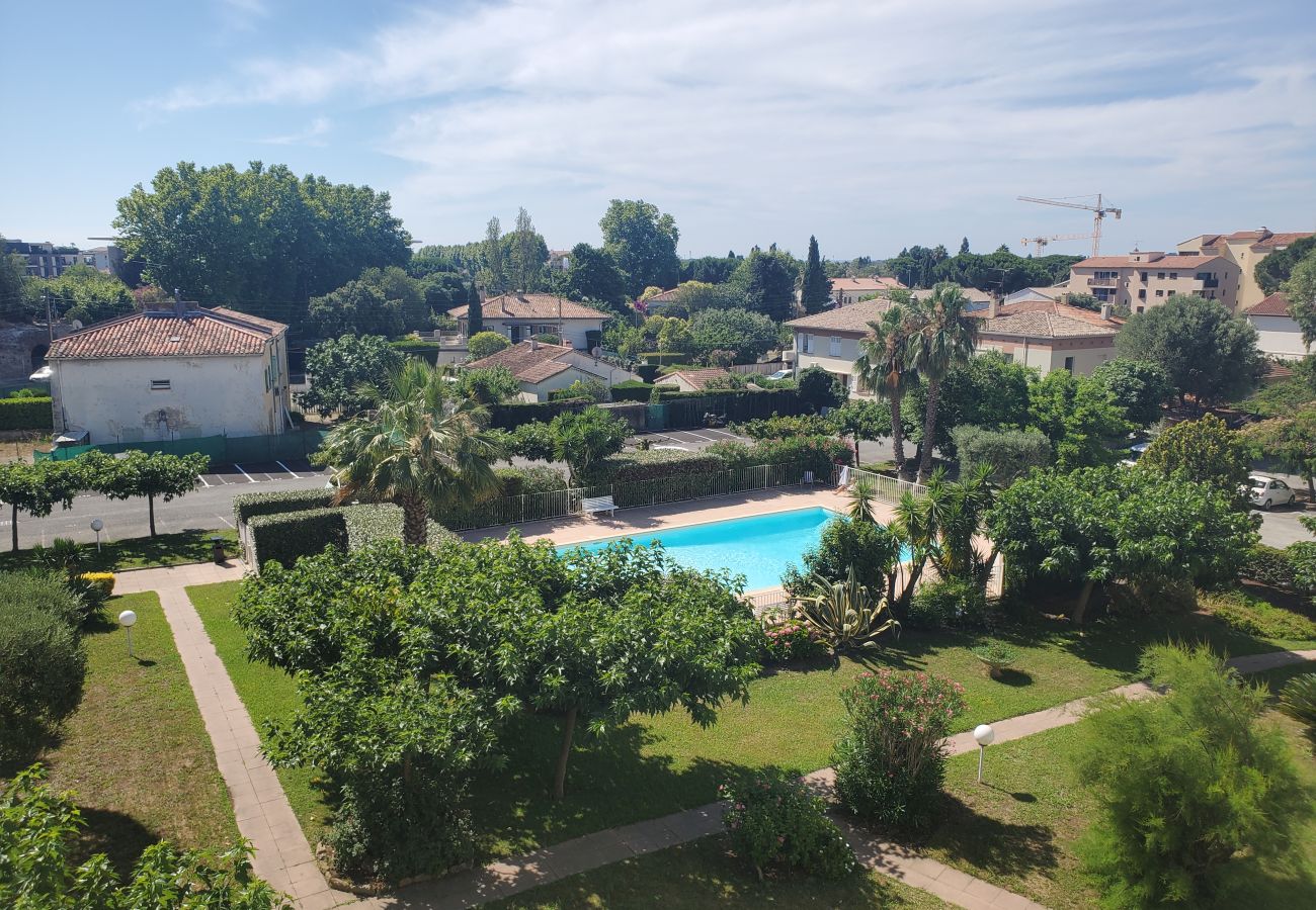 Apartamento en Fréjus - Fréjus: Gran apartamento climatizado de 95m2 para 6 personas en una residencia con piscina a menos de 2 km de las playas